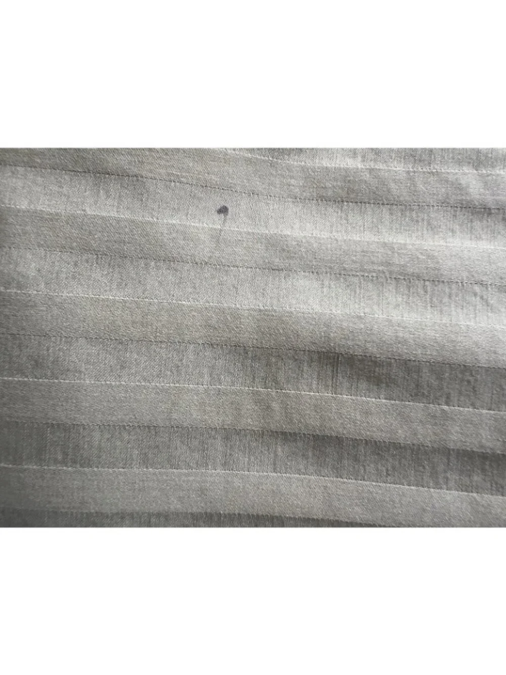 Queen Flat Sheet 100% Combed Cotton Moss Green Jacquard Opus Stripe Luxury